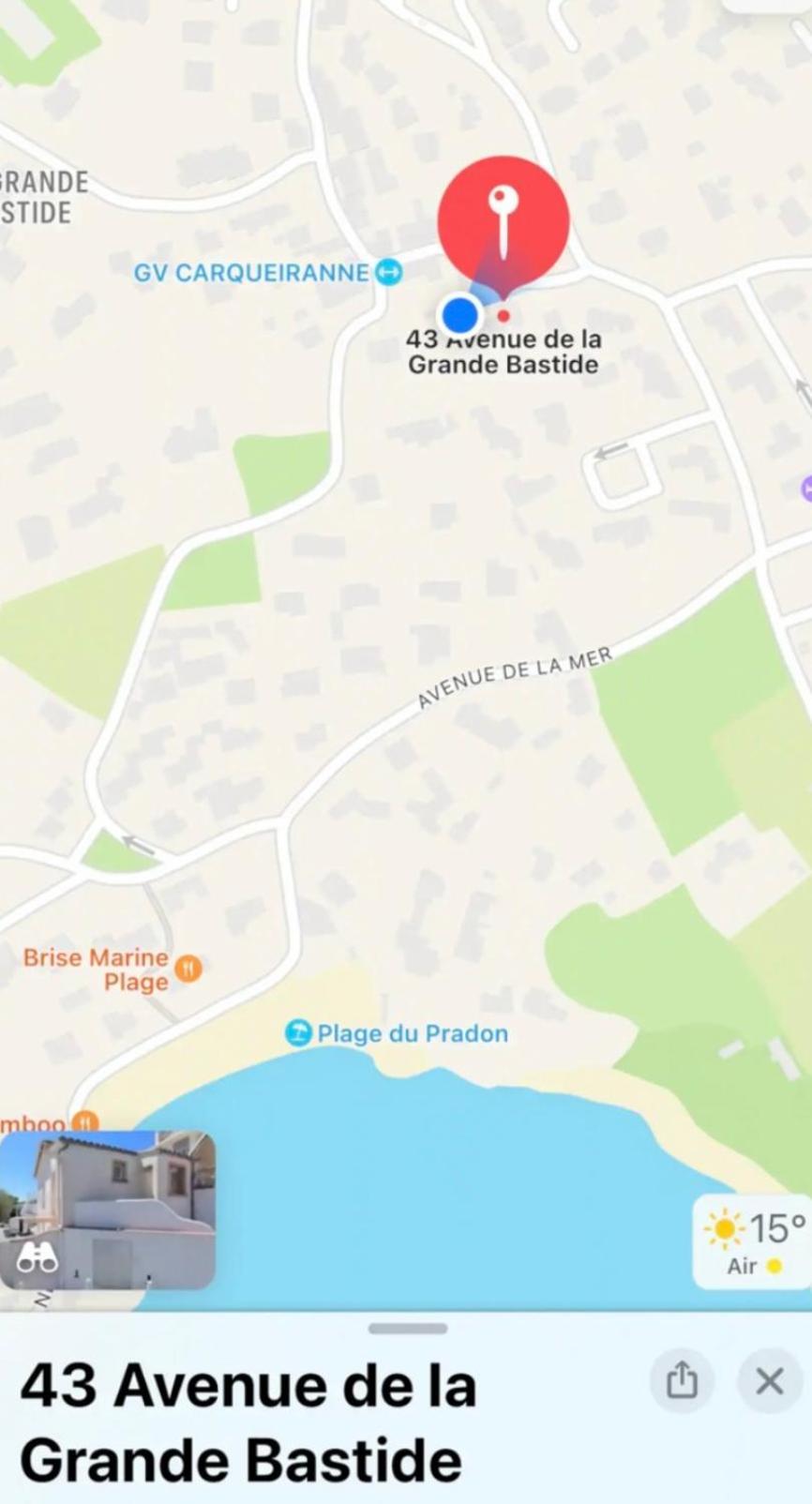 Charmant Bas De Villa Avec Terrasse A Proximite De La Plage Et Du Port 카르쿠에이란느 외부 사진
